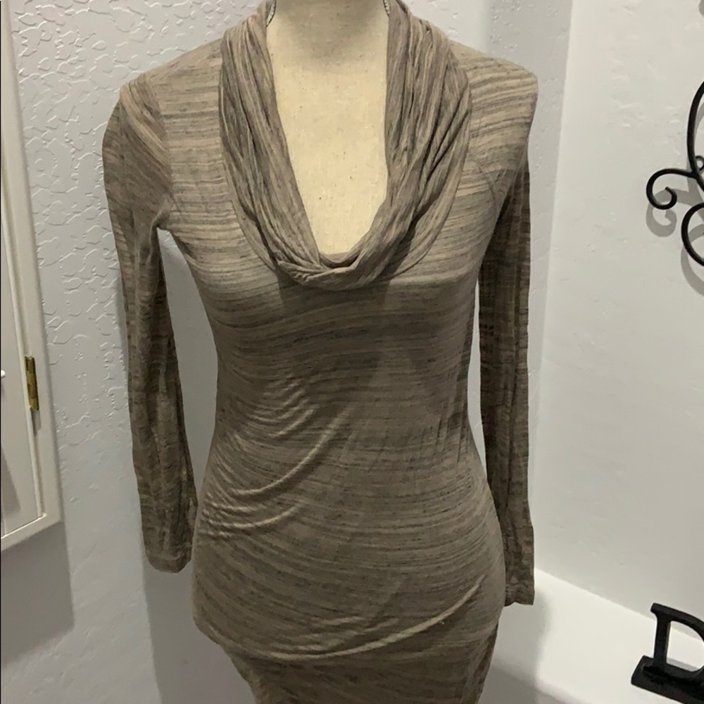 Splendid Cowl Neck Long Sleeve Shirt